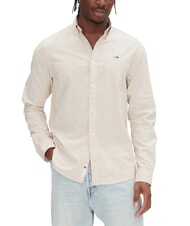 TOMMY HILFIGER TH JEANS Cămașă cu m&acirc;necă lungă din amestec de in - Cămăși pentru bărbați