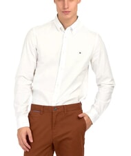 TOMMY HILFIGER TH Cămașă cu m&acirc;necă lungă din bumbac elastic - Cămăși pentru bărbați