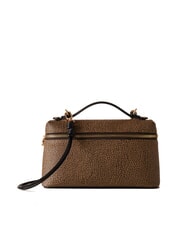 BORBONESE GEMINI Geantă mică de portbagaj cu curea de umăr natural op / negru - Genți femei - 1