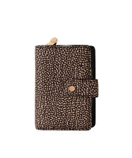 BORBONESE CLASSICA Portofel mediu cu buzunar pentru monede OP / NATURAL / NEGRU - Genți femei - 1