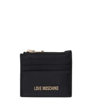 LOVE MOSCHINO HEART TURNLOCK Suport pentru carduri / Portofel pentru monede negru - Portofele femei - 1