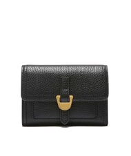 COCCINELLE CAMPUS Portofel mediu din piele ciocănită - Portofele femei