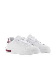 ARMANI EXCHANGE A|X Tenisi din piele alb optic + canelură - Pantofi femei - 1