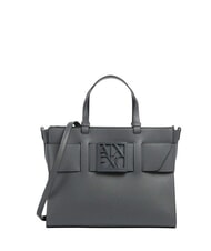 ARMANI EXCHANGE A|X BUCKLE Cumpărător manual, cu curea de umăr oțel răcit - Genți femei - 1