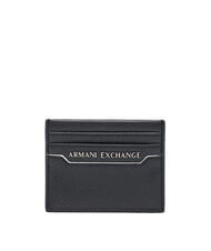 ARMANI EXCHANGE A|X Suport pentru carduri cu logo negru/negru - Portofele bărbați - 1