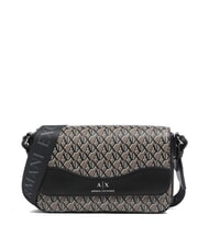 ARMANI EXCHANGE WAVE MONOGRAM Geantă de umăr bas brun / negru - Genți femei - 1