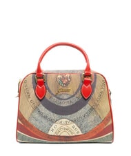 GATTINONI PLANETARIUM Geantă cu dom mediu cu curea de umăr clasic/ coral - Genți femei - 1