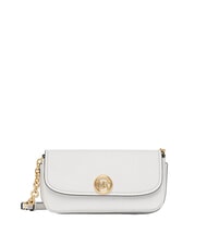 MICHAEL KORS NOLITA Geantă de umăr mini, din piele alb optic - Genți femei - 1