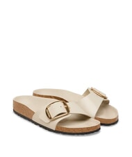 BIRKENSTOCK MADRID BIG BUCKLE Sandale din piele stridie strălucitoare - Pantofi femei - 1