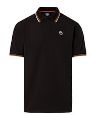 NORTH SAILS CORE Tricou polo cu m&acirc;necă scurtă din bumbac negru - maiou Polo - 1