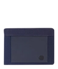 PIQUADRO ORION Portofel cu suport pentru bancnote și monede albastru - Portofele bărbați - 1