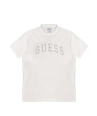 GUESS MARINE LOGO Tricou cu m&acirc;necă scurtă și efect decolorat alb purpuriu - tricou - 1