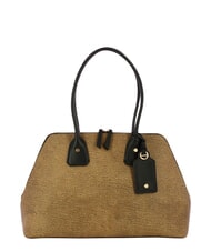 BORBONESE GEMINI Geantă de umăr natural op / negru - Genți femei - 1