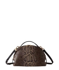 BORBONESE SEXY Geantă de m&acirc;nă, cu curea de umăr, din piele maro/abanos - Genți femei - 1