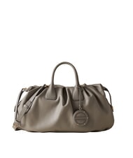 BORBONESE VIS-A-VIS Large Geantă de m&acirc;nă, cu curea de umăr ecran argintiu - Genți femei - 1