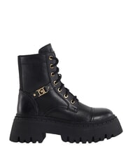 GAUD&Igrave; CORINNE MILLED Ghete din piele pentru gleznă BLACK - Pantofi femei - 1