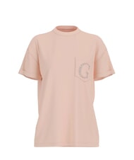 GUESS POCKET LOGO Tricou din bumbac vanilie cosmică - tricou - 1