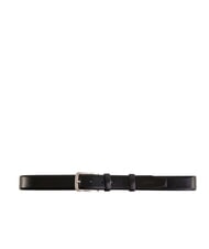 GAUD&Igrave; BRIDGE Curea din piele curbată BLACK - Curele - 1