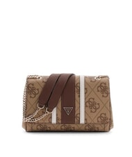 GUESS NOELLE 2 Geantă de umăr / geantă crossbody logo latte / maro - Genți femei - 1