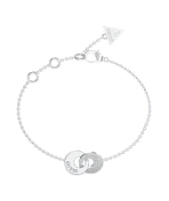 GUESS BLOOMING SUMMER Brățară cu două cercuri &icirc;mpletite SILVER - Brățări - 1