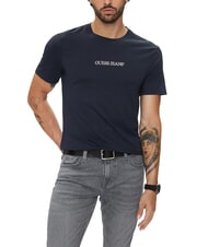 GUESS JEANS LOGO EMBRO Tricou din bumbac ocean &icirc;ndrăzneț - tricou - 1