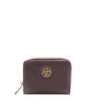 YNOT RIBBON Portofel mic cu fermoar vin - Portofele femei - 1