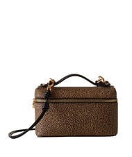 BORBONESE GEMINI Geantă mini, de m&acirc;nă cu curea de umăr natural op / negru - Genți femei - 1