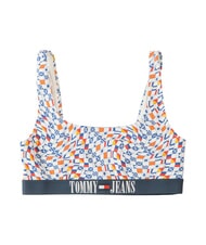TOMMY HILFIGER TH Sutien de costum imprimeu cu steag &icirc;n formă de carouri - Costume de baie pentru femei - 1