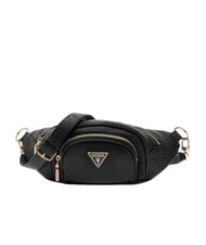 GUESS WILDER Borsetă cu buzunar frontal BLACK - Borsete de br&acirc;u - 1