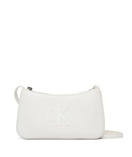 CALVIN KLEIN BOLD MONOGRAM Geantă de umăr mini alis alb - Genți femei - 1