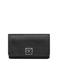 CALVIN KLEIN HARDWARE EMBLEM PEBB Portofel pentru femei pe negru - Portofele femei - 1