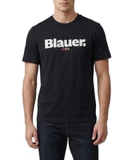BLAUER ERNST Tricou din bumbac cu m&acirc;necă scurtă negru - tricou - 1