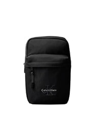 CALVIN KLEIN BOLD LOGO NYLON Geantă subțire pe negru - Genți de umăr bărbați - 1