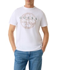 GUESS PATCH LOGO Tricou din bumbac alb purpuriu - tricou - 1