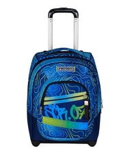 SEVEN NUANCED Rucsac tip troler cu 2 roți, fix Bluedeep - Rucsacuri cu role - 1