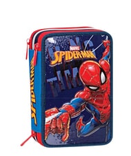 SPIDERMAN HANG TIME Penar cu 3 fermoare albastru deschis - Penare și accesorii - 1