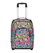 SEVEN JUMPLOVE Rucsac tip troler cu 2 roți, fix ROSU RODAMINĂ - Rucsacuri cu role - 1