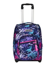 SEVEN GRAFFITIMIX Rucsac tip troler cu 2 roți, fix BLUE POLITE - Rucsacuri cu role - 1