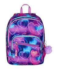 SJGANG SJ EVER MULTIHEART GIRL Rucsac cu compartiment dublu royalviol - Rucsacuri pentru școală și timp liber - 1