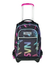 SEVEN OPTICAL SHADE GIRL Rucsac tip troler cu 3 roți, detașabil negru - Rucsacuri cu role - 1
