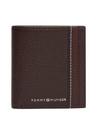 TOMMY HILFIGER TH CENTRAL Portofel și port-card, din piele boabe de cafea - Portofele bărbați - 1