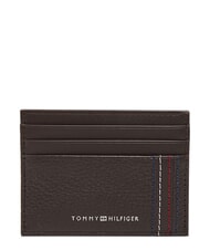 TOMMY HILFIGER TH CENTRAL Suport card de credit, piele boabe de cafea - Portofele bărbați - 1
