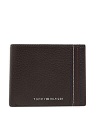 TOMMY HILFIGER TH CENTRAL Portofel cu portcard, din piele boabe de cafea - Portofele bărbați - 1