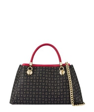 POLLINI HERITAGE  Geantă de m&acirc;nă cu curea de umăr lac negru - Genți femei - 1