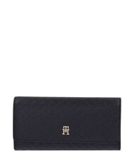 TOMMY HILFIGER TH ICON Portofel mare cu clapă negru - Portofele femei - 1