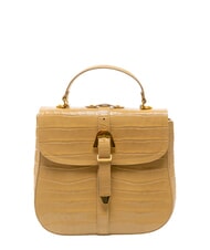 COCCINELLE MAGALU CROCO SHINY SOFT Geantă de m&acirc;nă, cu curea de umăr bej proaspăt - Genți femei - 1