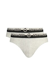 TRUSSARDI DOUBLE ELASTIC Pachet de 2 perechi de chiloți melanj gri - Slip pentru bărbați - 1
