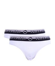 TRUSSARDI DOUBLE ELASTIC Pachet de 2 perechi de chiloți alb - Slip pentru bărbați - 1