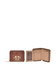 LOVE MOSCHINO EMBOSSED Portofel mic cu fermoar - Portofele femei