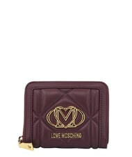 LOVE MOSCHINO EMBOSSED Portofel mic cu fermoar - Portofele femei